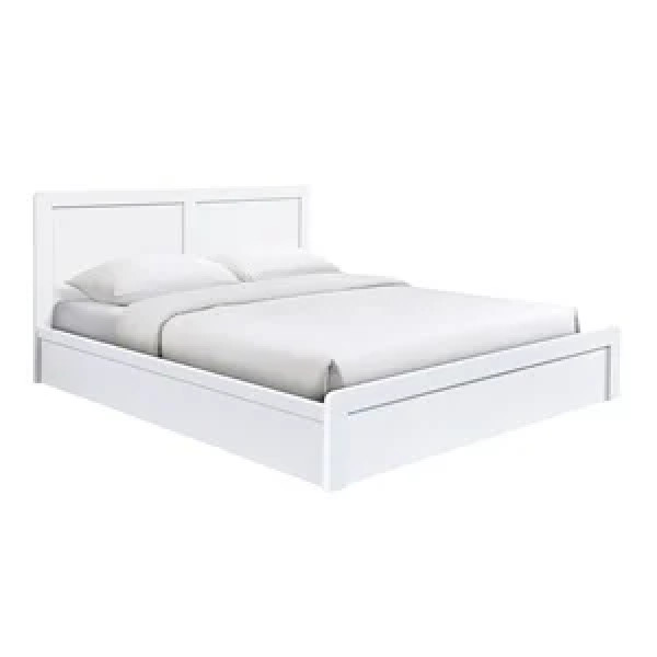 CALIBER Κρεβάτι Διπλό για Στρώμα 150x200cm, Απόχρωση Άσπρο